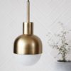 house doctor hanglamp glow brass goud