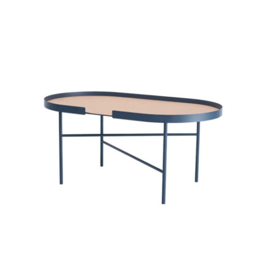 designbite big hug coffee table bijzettafel salontafel ovale ovaal midnight blue donkerblauw