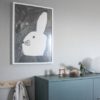 fine little day rabbit with small hat poster 50 x 70 cm