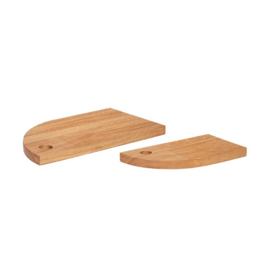 hubsch hübsch interior cutting board snijplank oak eiken set of 2 set van 2 keuken woonaccessoires