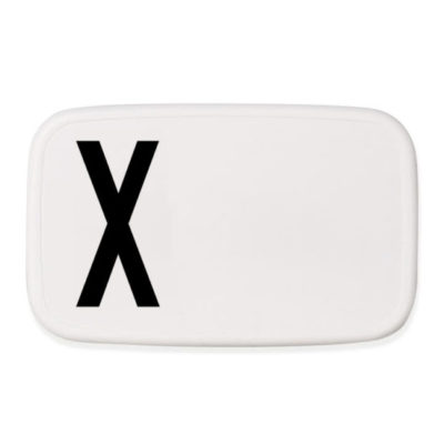 design letters personal lunchbox lunch box broodtrommel X