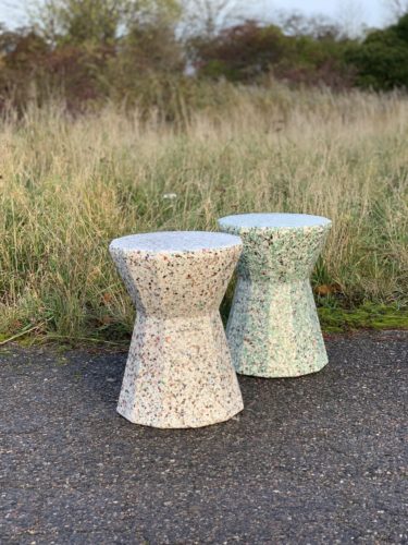 mabel sidetable stool kruk duurzaam design recycled material small revolution dk tykky