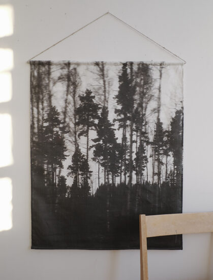fine little day forest wall hanging 80 x 100 cm tykky wandkleed kinderkamer slaapkamer scandinavische woonaccessoires