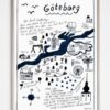 poster göteborg 50 x 70 cm zonder lijst fine little day tykky unieke posters