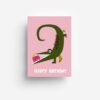 postcard ansichtkaart kaart card crocodile jungwiealt tykky