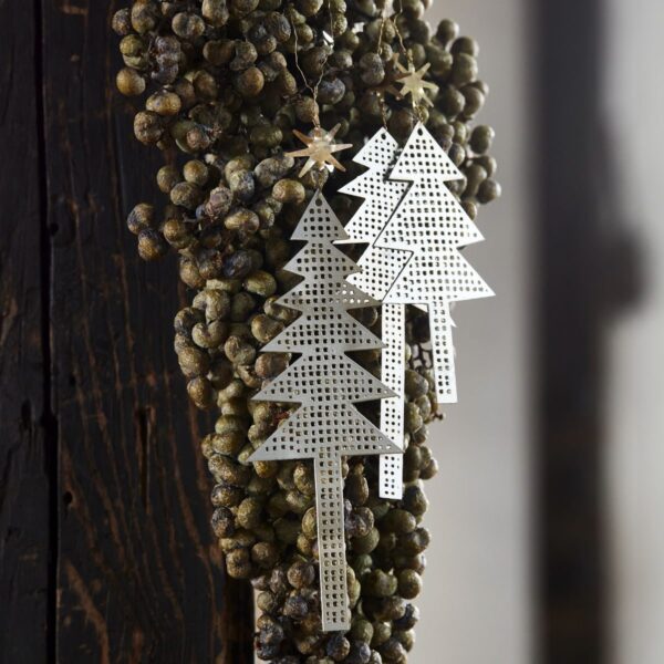 ornaments tree w star silver kerstversiering kersthanger tykky house doctor society of lifestyle