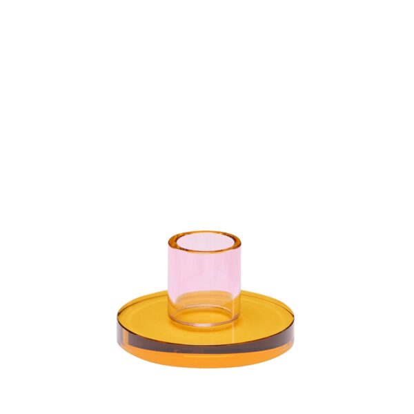 kandelaar candle holder astra roze oranje hubsch hübsch interior tykky scandinavische woonaccessoires