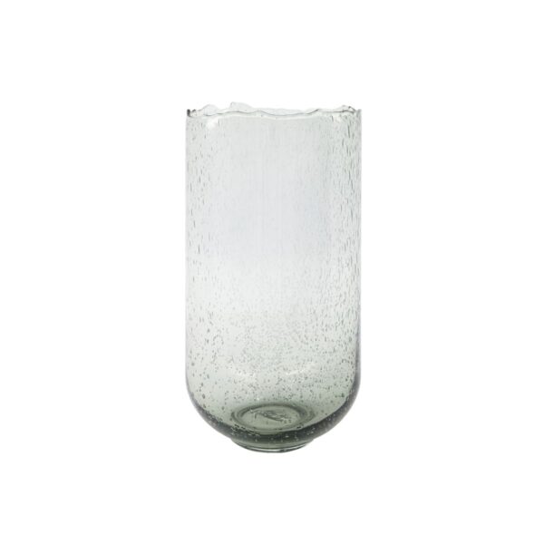 vase alko grey glass society of lifestyle tykky woonaccessoires