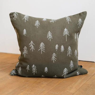 tall cushion cover green kussenhoes 50 x 50 cm fine little day