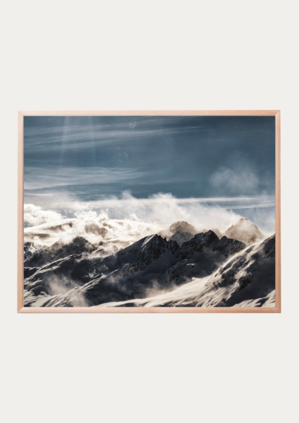 Tykky poster 40x50 cm Stormy Alps poster art poster wall decoration