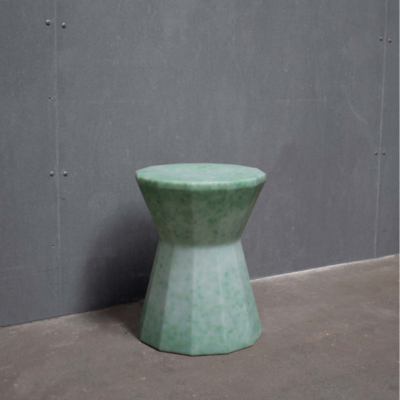 smallrevolution dk mabel kruk stool jade recycled plastic waste circular design indoor outdoor tuinmeubels